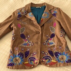 PINKO embroidered 2-button closure jacket with silk lining